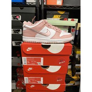 Nike Dunk Low Pink Velvet Glaze White Shoes DO6485-600 GS Youth Sizes
